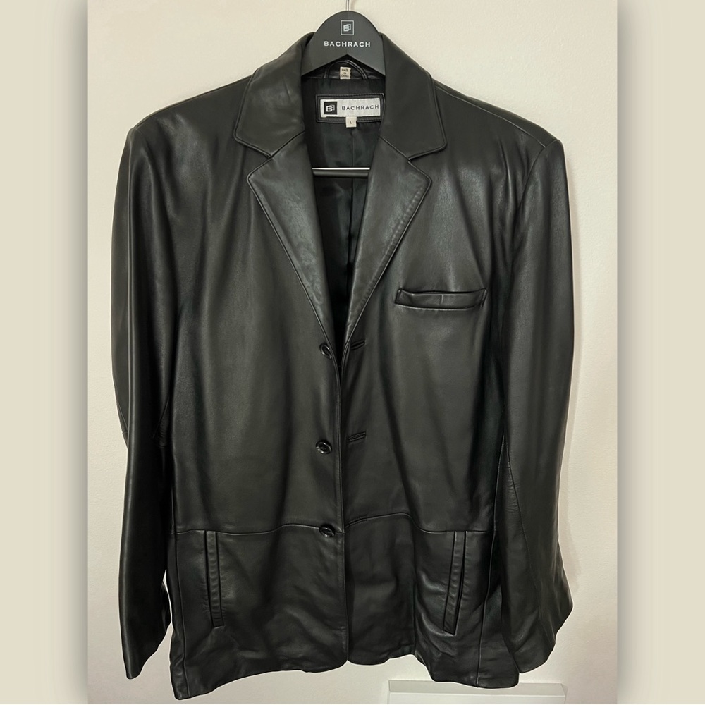 Bachrach leather coat